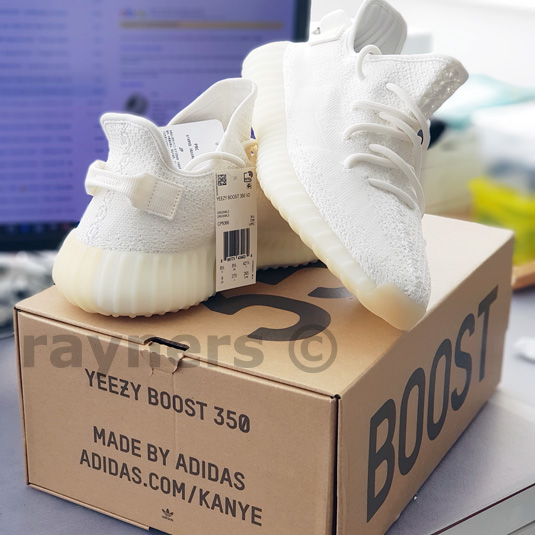 Genuine Adidas Yeezy Boost 350 V2 Triple White UK 9.5 EUR 44 USA 10 CP9366  | eBay